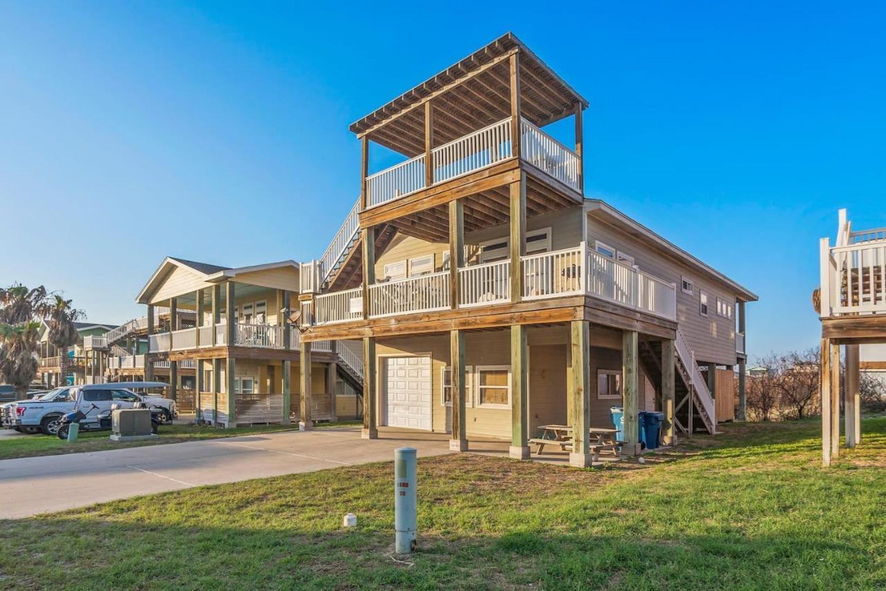 New 5 Bdrm W/Pool, Observation Deck Walk To Beach! Port Aransas Eksteriør billede